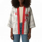 Custom Tunisia Football Kimono 2026 Eagles of Carthage White Grunge - African Pride