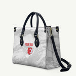 Custom Tunisia Football Leather Bag 2026 Eagles of Carthage White Grunge - African Pride