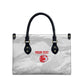 Custom Tunisia Football Leather Bag 2026 Eagles of Carthage White Grunge - African Pride