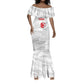 Custom Tunisia Football Mermaid Dress 2026 Eagles of Carthage White Grunge - African Pride