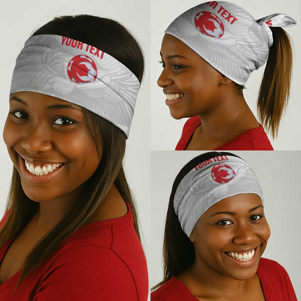 Custom Tunisia Football Neck Gaiter 2026 Eagles of Carthage White Grunge - African Pride
