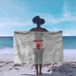 Custom Tunisia Football Sarong 2026 Eagles of Carthage White Grunge - African Pride