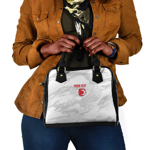 Custom Tunisia Football Shoulder Handbag 2026 Eagles of Carthage White Grunge - African Pride
