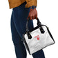 Custom Tunisia Football Shoulder Handbag 2026 Eagles of Carthage White Grunge - African Pride