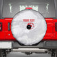 Custom Tunisia Football Spare Tire Cover 2026 Eagles of Carthage White Grunge - African Pride