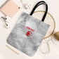 Custom Tunisia Football Tote Bag 2026 Eagles of Carthage White Grunge - African Pride