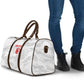 Custom Tunisia Football Travel Bag 2026 Eagles of Carthage White Grunge - African Pride