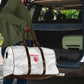 Custom Tunisia Football Travel Bag 2026 Eagles of Carthage White Grunge - African Pride