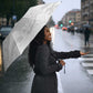 Custom Tunisia Football Umbrella 2026 Eagles of Carthage White Grunge - African Pride
