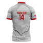 Custom Tunisia Football Zipper Polo Shirt 2026 Eagles of Carthage White Grunge - African Pride