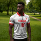 Custom Tunisia Football Zipper Polo Shirt 2026 Eagles of Carthage White Grunge - African Pride