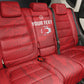 Custom Tunisia Football Back Car Seat Cover 2026 Eagles of Carthage Red Grunge - African Pride