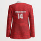 Custom Tunisia Football Blazer 2026 Eagles of Carthage Red Grunge - African Pride