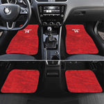 Custom Tunisia Football Car Mats 2026 Eagles of Carthage Red Grunge - African Pride