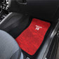 Custom Tunisia Football Car Mats 2026 Eagles of Carthage Red Grunge - African Pride