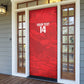 Custom Tunisia Football Door Cover 2026 Eagles of Carthage Red Grunge - African Pride