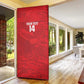 Custom Tunisia Football Door Cover 2026 Eagles of Carthage Red Grunge - African Pride