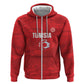 Custom Tunisia Football Hoodie 2026 Eagles of Carthage Red Grunge - African Pride
