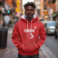 Custom Tunisia Football Hoodie 2026 Eagles of Carthage Red Grunge - African Pride