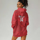 Custom Tunisia Football Hoodie Dress 2026 Eagles of Carthage Red Grunge - African Pride