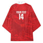 Custom Tunisia Football Kimono 2026 Eagles of Carthage Red Grunge - African Pride