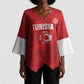 Custom Tunisia Football Kimono Sleeve Blouse 2026 Eagles of Carthage Red Grunge - African Pride