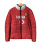 Custom Tunisia Football Padded Jacket 2026 Eagles of Carthage Red Grunge - African Pride