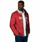 Custom Tunisia Football Padded Jacket 2026 Eagles of Carthage Red Grunge - African Pride