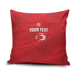 Custom Tunisia Football Pillow Cover 2026 Eagles of Carthage Red Grunge - African Pride