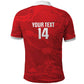 Custom Tunisia Football Polo Shirt 2026 Eagles of Carthage Red Grunge - African Pride