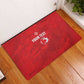 Custom Tunisia Football Rubber Doormat 2026 Eagles of Carthage Red Grunge - African Pride