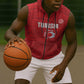 Custom Tunisia Football Sleeveless Zip Hoodie 2026 Eagles of Carthage Red Grunge - African Pride