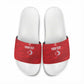 Custom Tunisia Football Slide Sandals 2026 Eagles of Carthage Red Grunge - African Pride