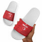 Custom Tunisia Football Slide Sandals 2026 Eagles of Carthage Red Grunge - African Pride