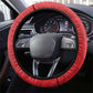 Tunisia Football Steering Wheel Cover 2026 Eagles of Carthage Red Grunge - African Pride