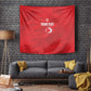 Custom Tunisia Football Tapestry 2026 Eagles of Carthage Red Grunge - African Pride