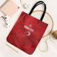 Custom Tunisia Football Tote Bag 2026 Eagles of Carthage Red Grunge - African Pride