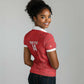 Custom Tunisia Football Women Polo Shirt 2026 Eagles of Carthage Red Grunge LT14