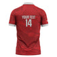 Custom Tunisia Football Zipper Polo Shirt 2026 Eagles of Carthage Red Grunge - African Pride