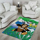 Personalised Afro Sierra Leone Area Rug Chimp With Drum - Happy Independence Day