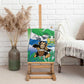 Personalised Afro Sierra Leone Canvas Wall Art Chimp With Drum - Happy Independence Day
