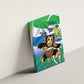 Personalised Afro Sierra Leone Canvas Wall Art Chimp With Drum - Happy Independence Day