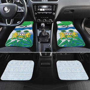 Personalised Afro Sierra Leone Car Mats Chimp With Drum - Happy Independence Day