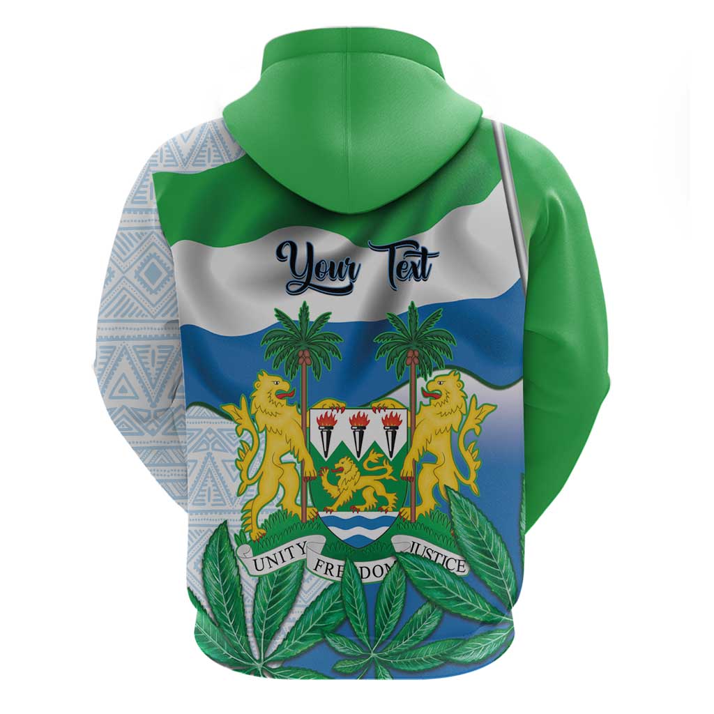 Personalised Afro Sierra Leone Hoodie Chimp With Drum - Happy Independence Day