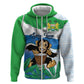 Personalised Afro Sierra Leone Hoodie Chimp With Drum - Happy Independence Day