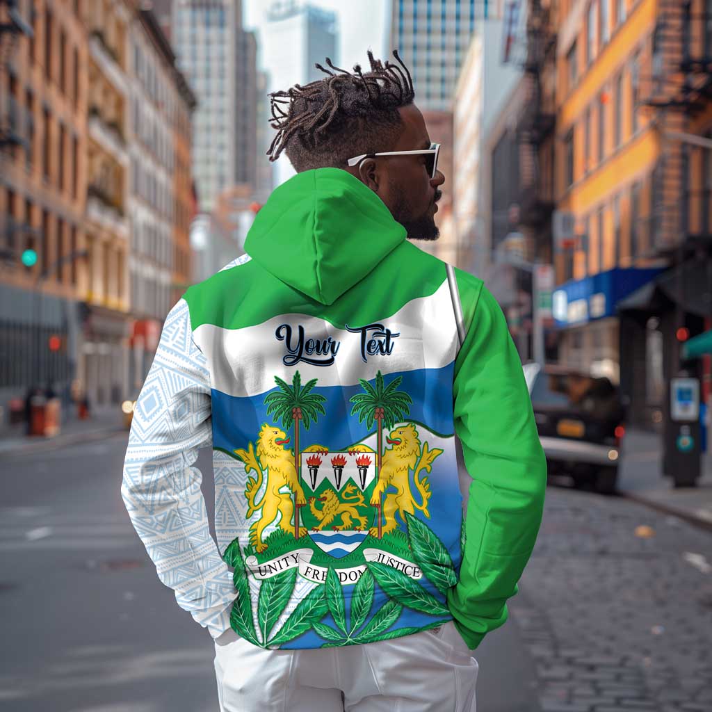 Personalised Afro Sierra Leone Hoodie Chimp With Drum - Happy Independence Day