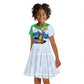 Personalised Afro Sierra Leone Kid Short Sleeve Dress Chimp With Drum - Happy Independence Day