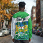 Personalised Afro Sierra Leone Long Sleeve Shirt Chimp With Drum - Happy Independence Day