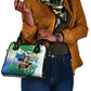 Personalised Afro Sierra Leone Shoulder Handbag Chimp With Drum - Happy Independence Day