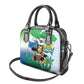 Personalised Afro Sierra Leone Shoulder Handbag Chimp With Drum - Happy Independence Day
